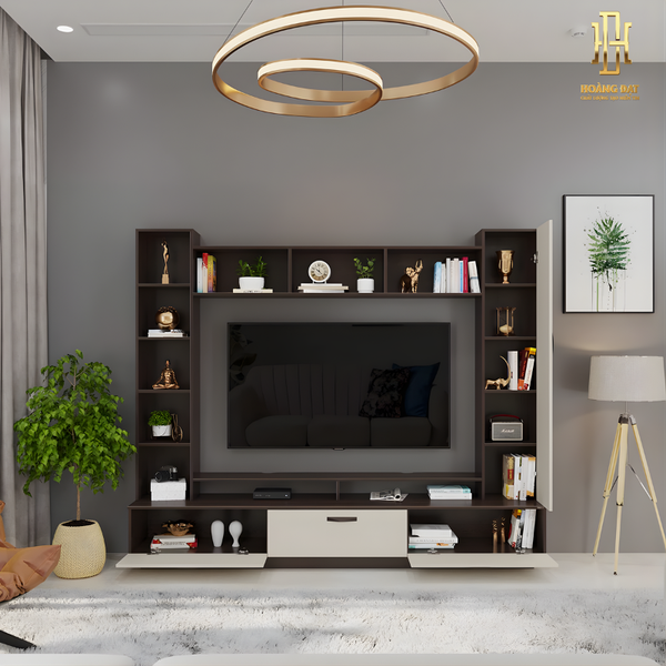 Kệ tivi gỗ công nghiệp cao cấp Hoàng Đạt - TB009