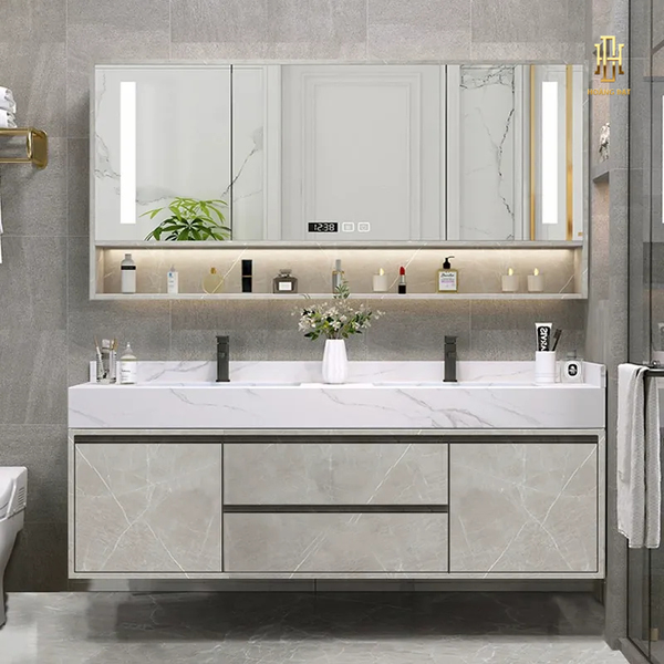 Tủ Lavabo Nhà Tắm Nhựa PVC - LVB003