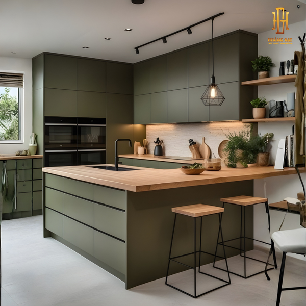 Tủ bếp nhựa cao cấp Hoàng Đạt - TBN022