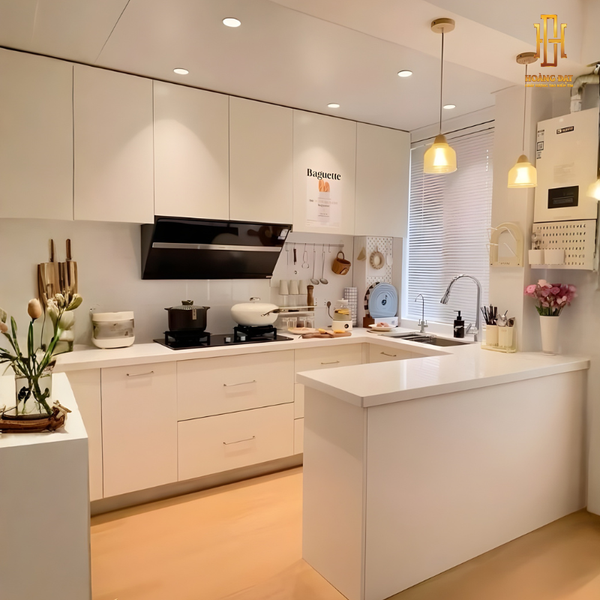 Tủ bếp nhựa cao cấp Hoàng Đạt - TBN023