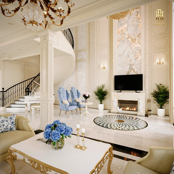 Thiết kế nội thất biệt thự Hoàng Đạt - TKBT002