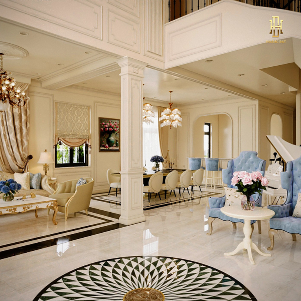 Thiết kế nội thất biệt thự Hoàng Đạt - TKBT002