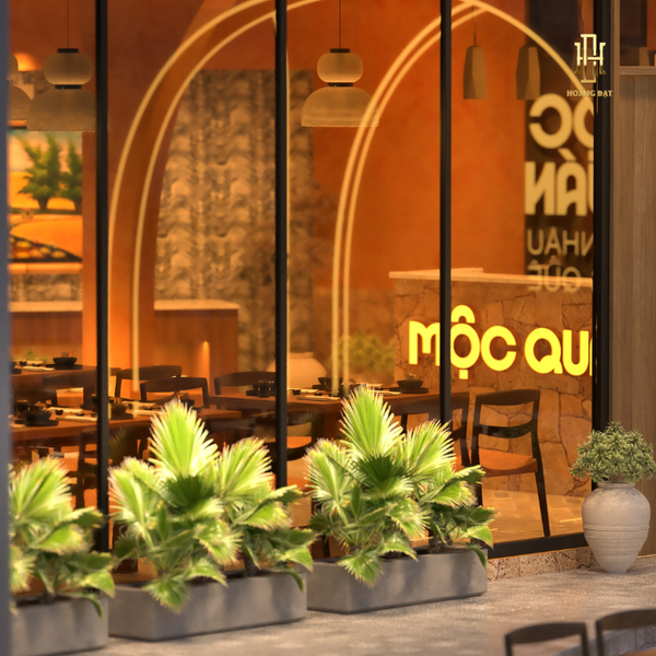 Thiết kế nội thất quán cafe Hoàng Đạt - TKCF003