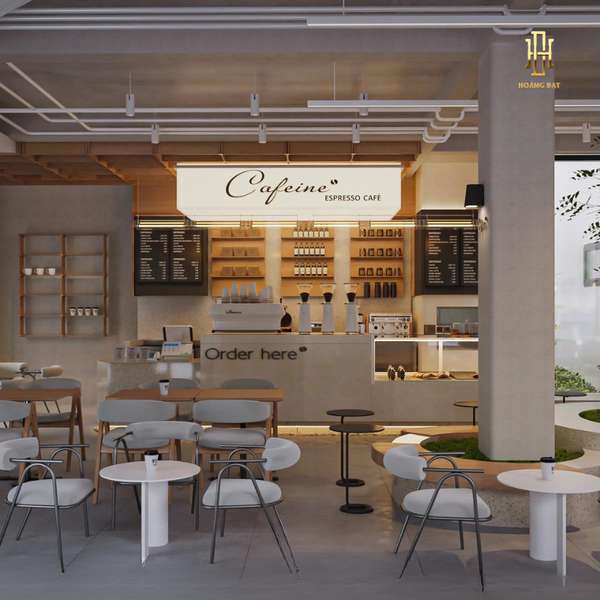 Thiết kế nội thất quán cafe Hoàng Đạt - TKCF004