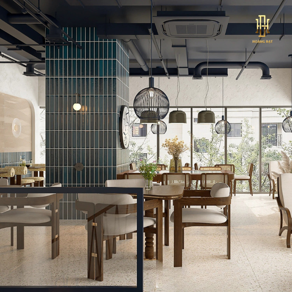 Thiết kế nội thất quán cafe Hoàng Đạt - TKCF005