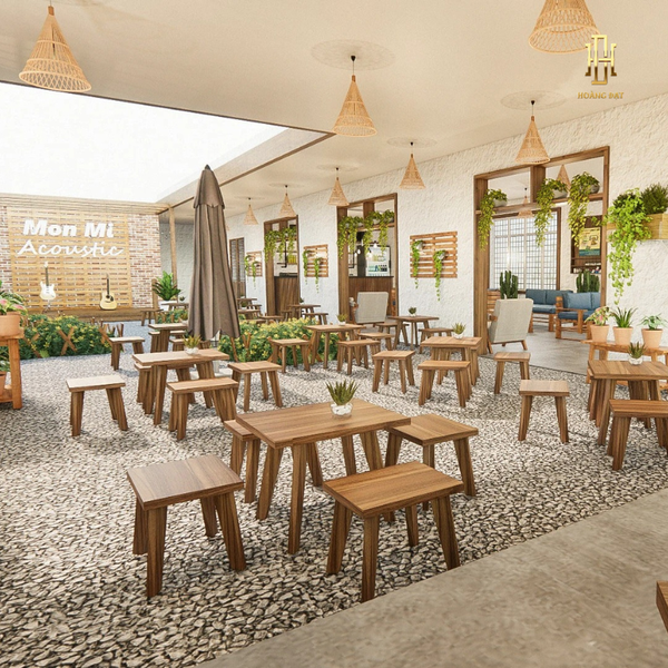 Thiết kế nội thất quán cafe Hoàng Đạt - TKCF006