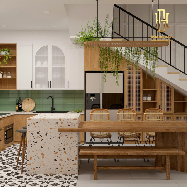 Thiết kế nội thất nhà phố hiện đại - TK3D014