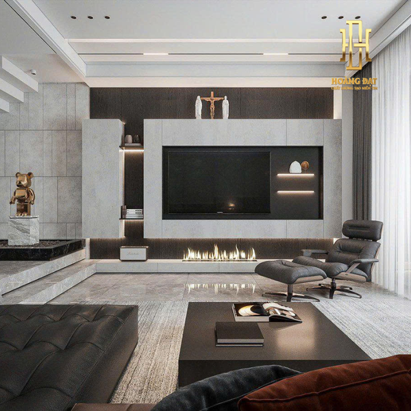 Thiết kế nội thất nhà phố hiện đại - TK3D016