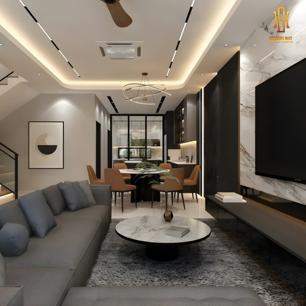 Thiết kế nội thất nhà phố Hoàng Đạt - TKNP009