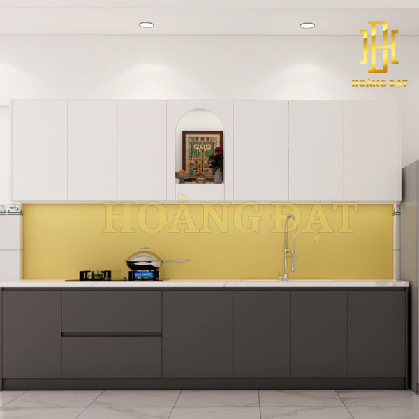 Tủ bếp nhựa cao cấp Hoàng Đạt - TBN009