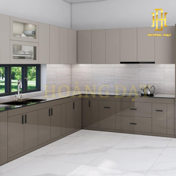 Tủ bếp nhựa cao cấp Hoàng Đạt - TBN010