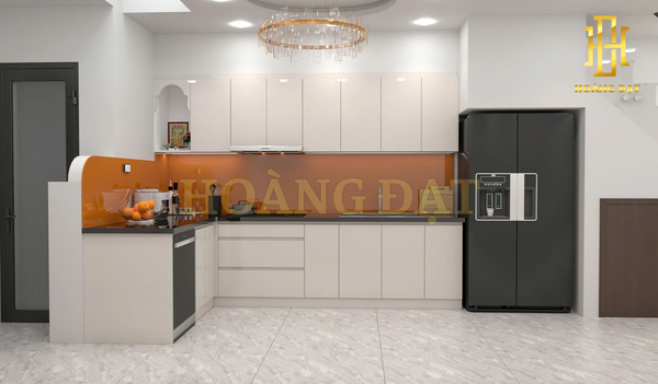 Tủ bếp nhựa cao cấp Hoàng Đạt - TBN004