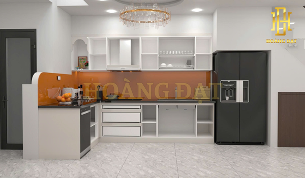 Tủ bếp nhựa cao cấp Hoàng Đạt - TBN004