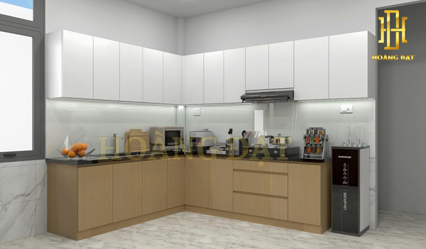 Tủ bếp nhựa cao cấp Hoàng Đạt - TBN001