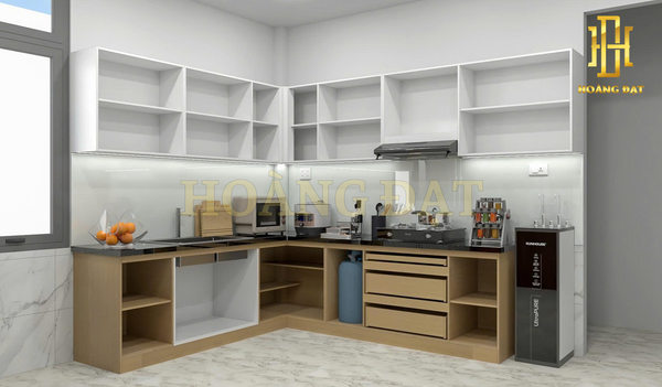 Tủ bếp nhựa cao cấp Hoàng Đạt - TBN001