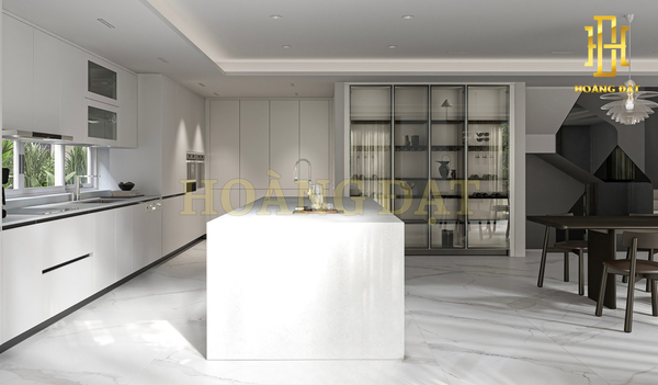 Tủ bếp nhựa cao cấp Hoàng Đạt - TBN006