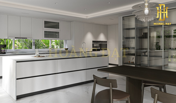 Tủ bếp nhựa cao cấp Hoàng Đạt - TBN006