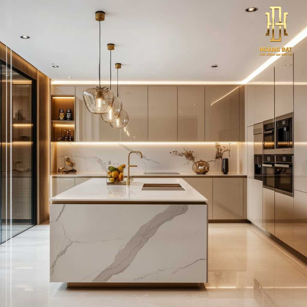 Tủ bếp nhựa cao cấp Hoàng Đạt - TBN011