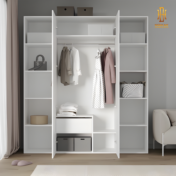 Tủ quần áo gỗ MDF cao cấp Hoàng Đạt - TQA016
