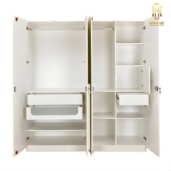 Tủ quần áo gỗ MDF cao cấp Hoàng Đạt - TQA019