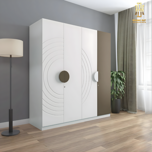Tủ quần áo gỗ MDF cao cấp Hoàng Đạt - TQA021