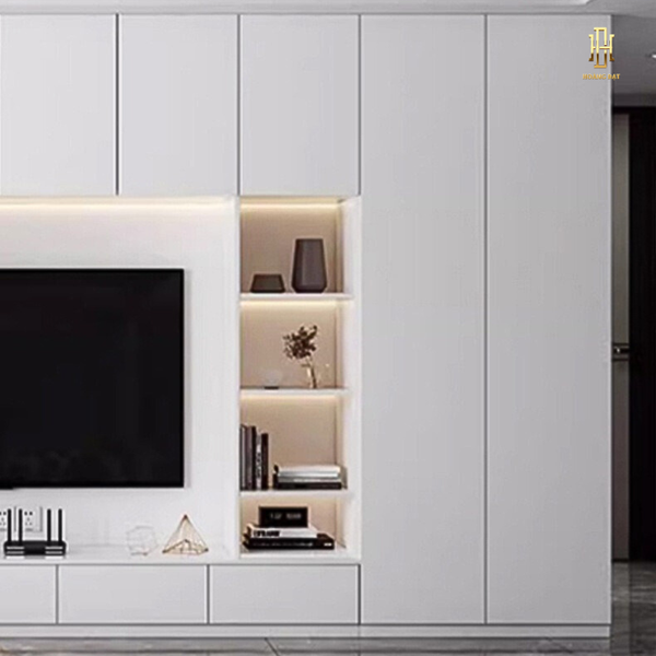 Tủ tivi cánh kính cao cấp Hoàng Đạt - TV001