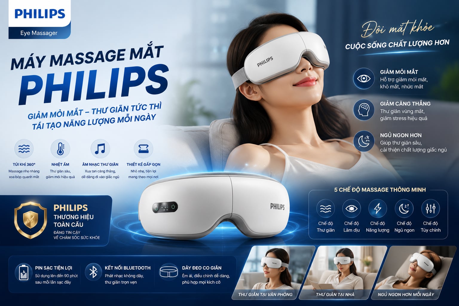 Máy Massage Đầu Mặt Mắt
