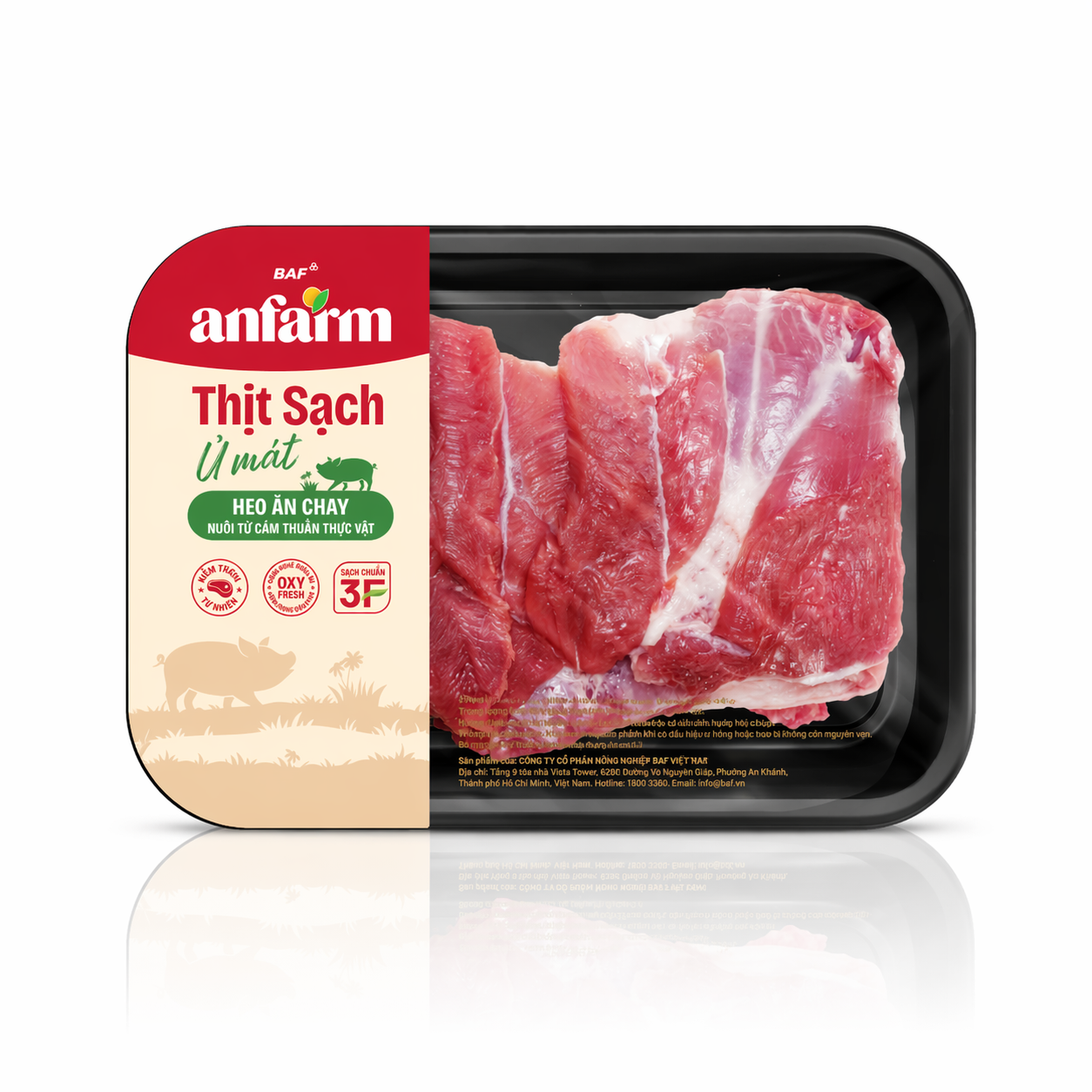 Thịt ủ mát Anfarm heo ăn chay BAF – OCOBA