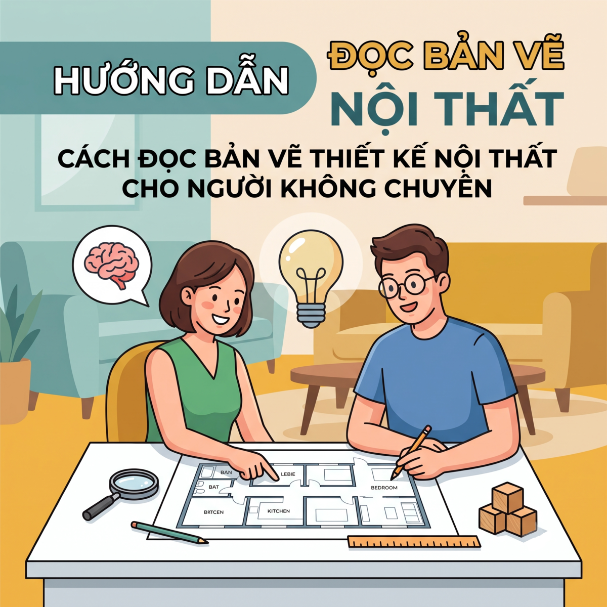 Cách Đọc Bản Vẽ Thiết Kế Nội Thất Cho Người Không Chuyên Dễ Hiểu Nhất