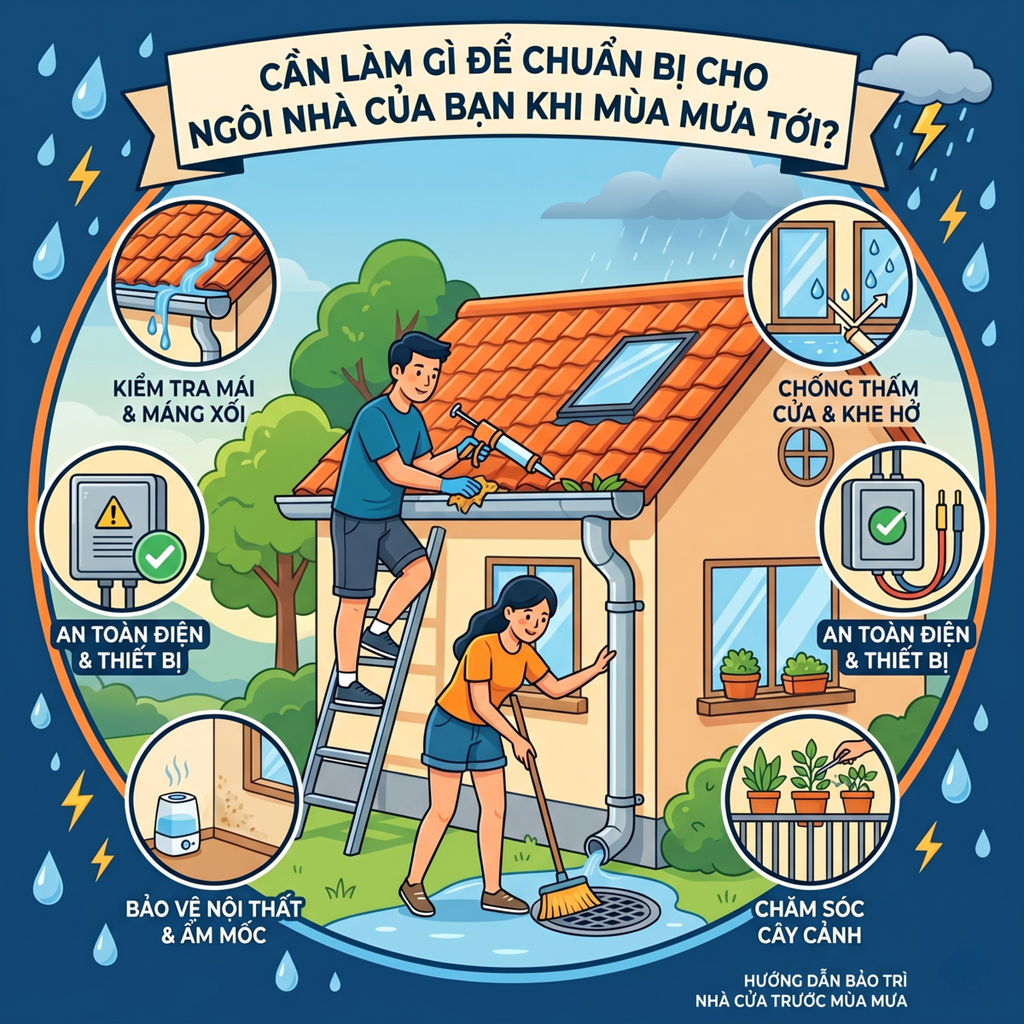 Cần Làm Gì Để Bảo Vệ Cho Công Trình Của Bạn Khi Mùa Mưa Sắp Tới?
