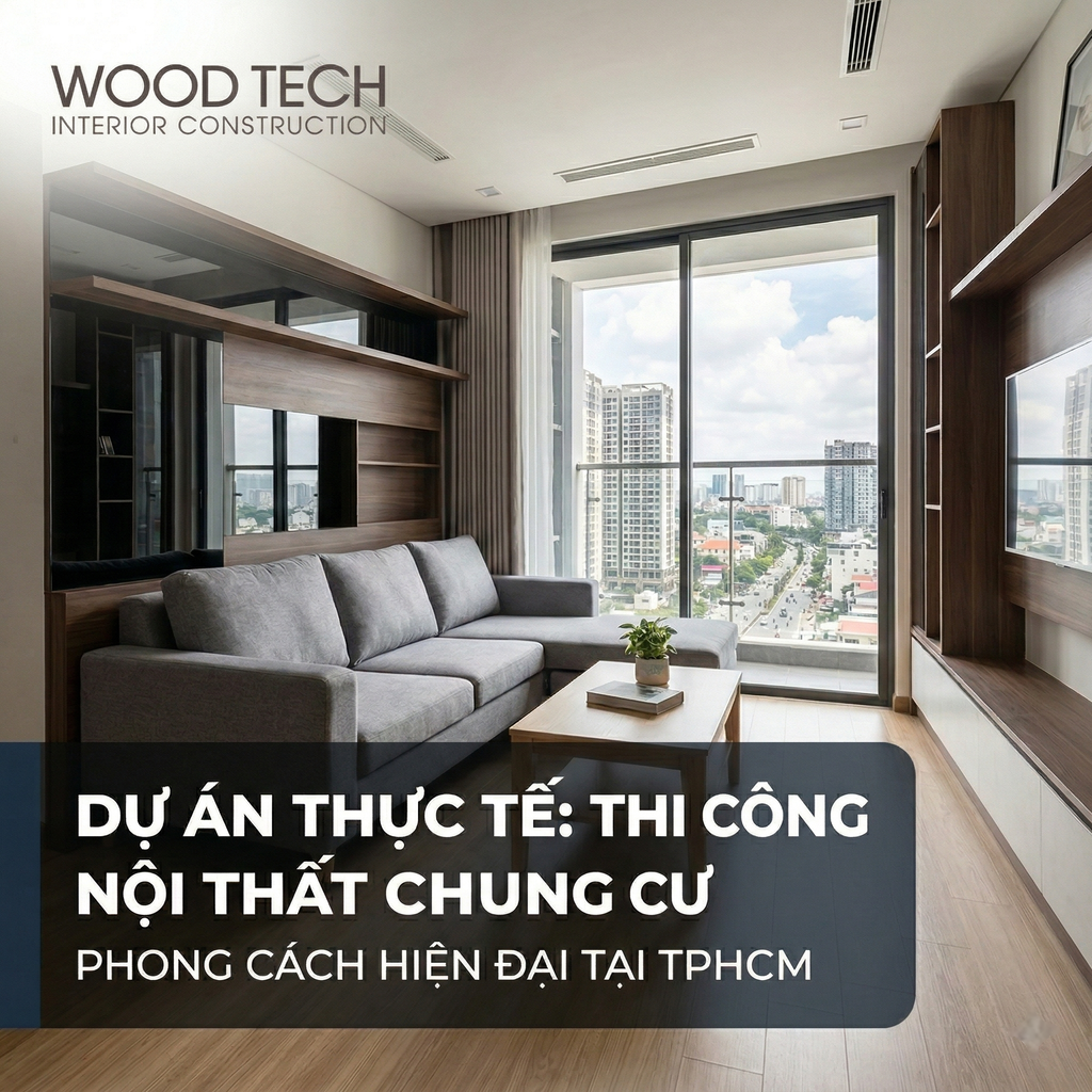 Dự Án Thực Tế: Thi Công Nội Thất Chung Cư Phong Cách Hiện Đại Và Tối Giản