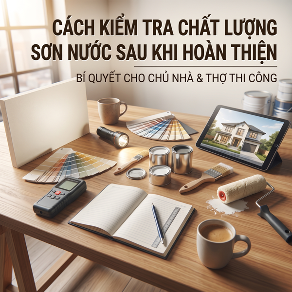 Cách kiểm tra chất lượng sơn nước sau khi hoàn thiện
