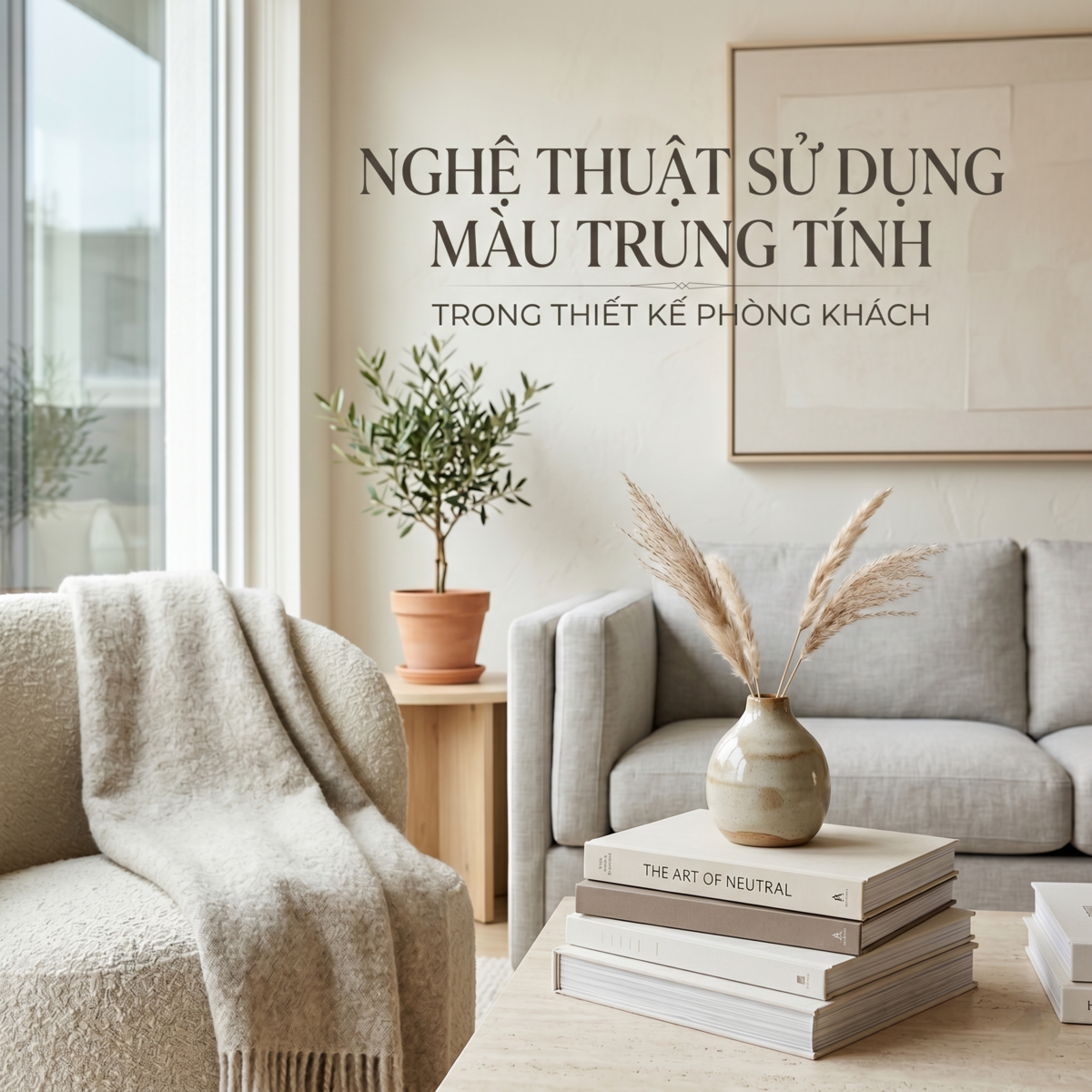 Nghệ Thuật Sử Dụng Màu Trung Tính Trong Thiết Kế Phòng Khách