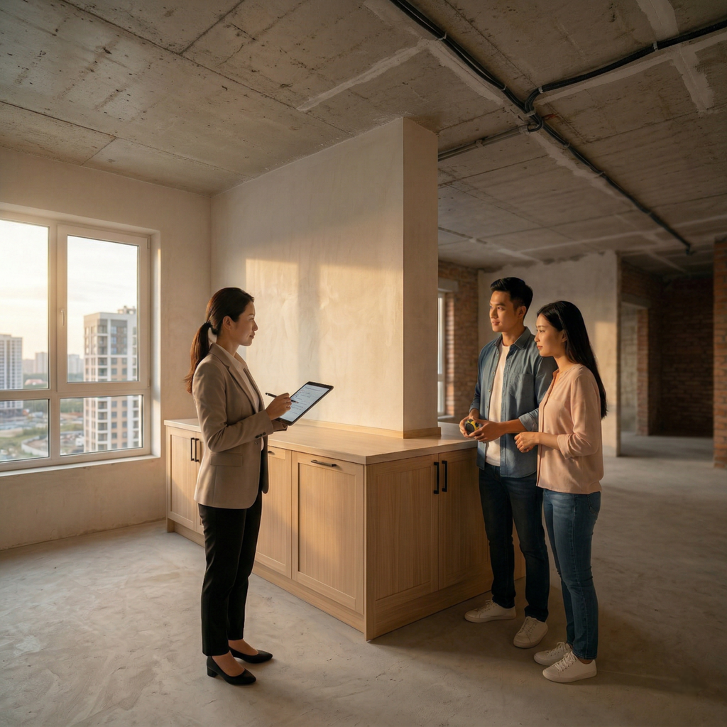 Kinh nghiệm nghiệm thu thi công nội thất căn hộ giao thô