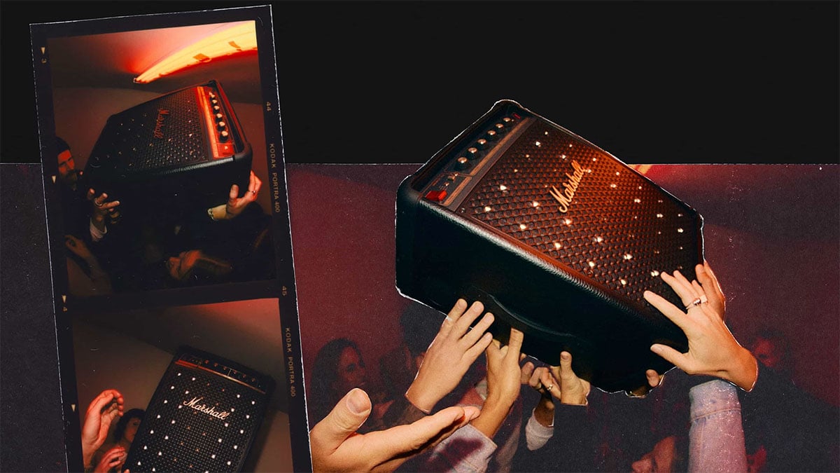 Loa Party & Karaoke Bluetooth di động Marshall Bromley 450 có công suất 400W, âm thanh 360
