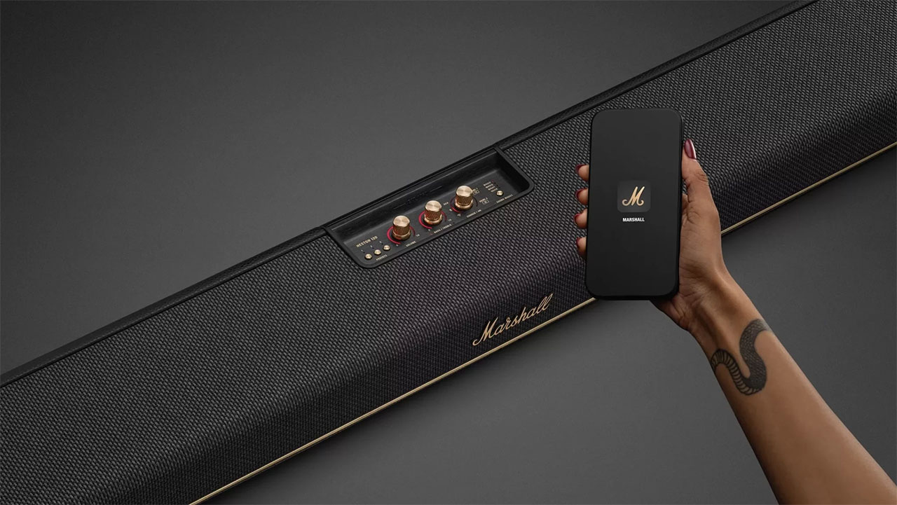Loa SoundBar cao cấp Marshall Heston 120 chính hãng mới nhất giá rẻ nhất