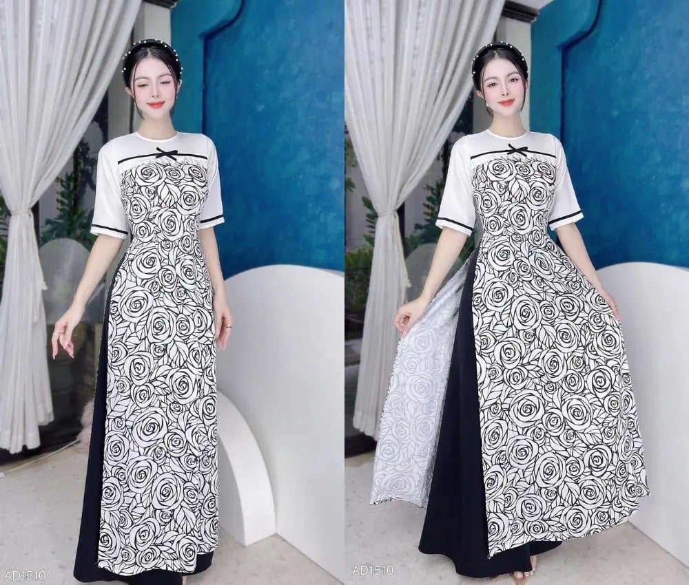 Những Mẫu Áo Dài Gấm Giáo Viên Đẹp Mới Nhất Tại CHUU