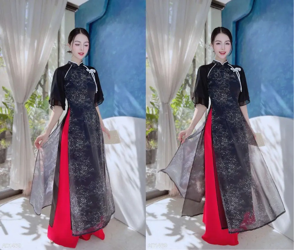 7 Kiểu Áo Dài Tay Bèo Giáo Viên Đẹp Trẻ Trung Tại Áo Dài CHUU