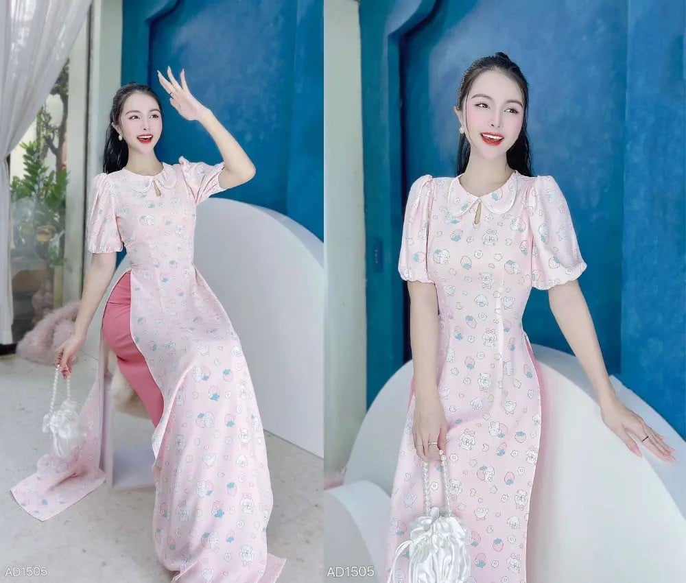 Tổng Hợp Mẫu Áo Dài Tay Phồng Nhẹ Đẹp Cho Các Nàng
