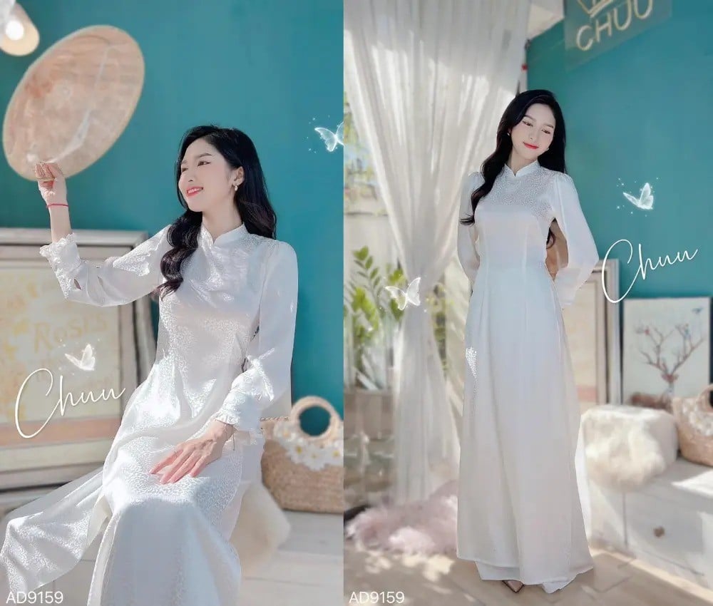 Gợi Ý Những Mẫu Áo Dài Trắng Đẹp Cho Các Nàng