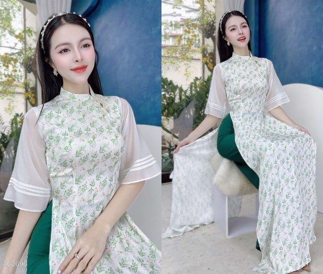 Những Mẫu Áo Dài Tết Hoa Nhí 2026 Chị Em Không Thể Bỏ Qua