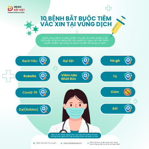 Bộ Y Tế Ban Hành Danh Mục Mới Các Bệnh Truyền Nhiễm Bắt Buộc Phải Tiêm Chủng