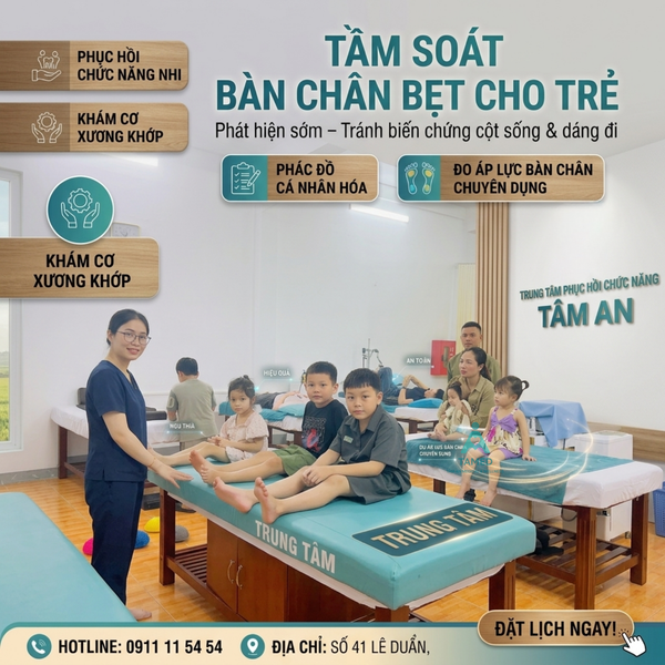 TẦM SOÁT BÀN CHÂN BẸT CHO TRẺ: PHÁT HIỆN SỚM, ĐIỀU TRỊ ĐÚNG LÚC VÌ TƯƠNG LAI CỦA CON