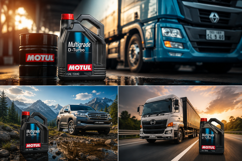 Dầu Nhớt Ô Tô Máy Dầu Motul Multigrade D-Turbo 15W40