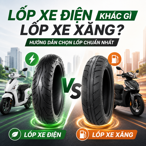 Lốp Xe Điện Khác Gì Lốp Xe Xăng? Hướng Dẫn Chọn Lốp Chuẩn Nhất