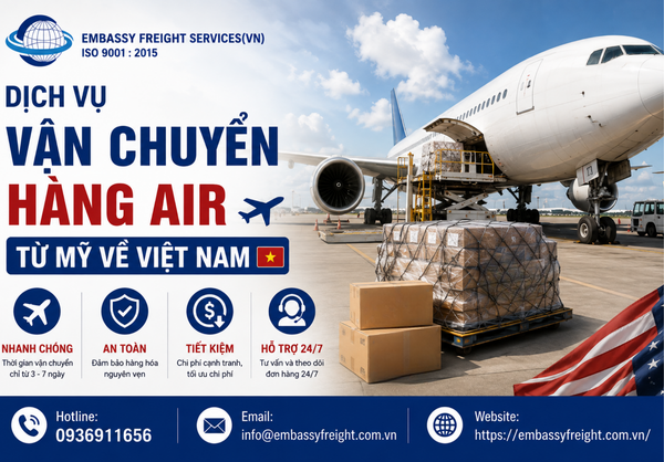 Dịch Vụ Vận Chuyển Hàng Không Quốc Tế Trọn Gói
