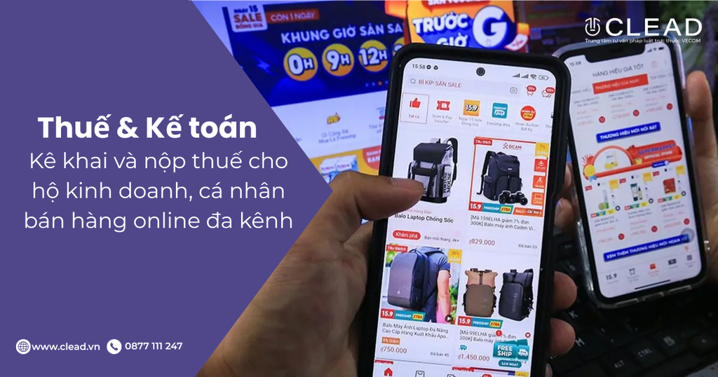 Kê khai và nộp thuế cho hộ kinh doanh, cá nhân bán hàng online đa kênh