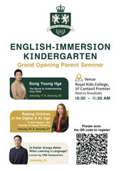 English-Immersion Kindergarten tại Royal Kids College