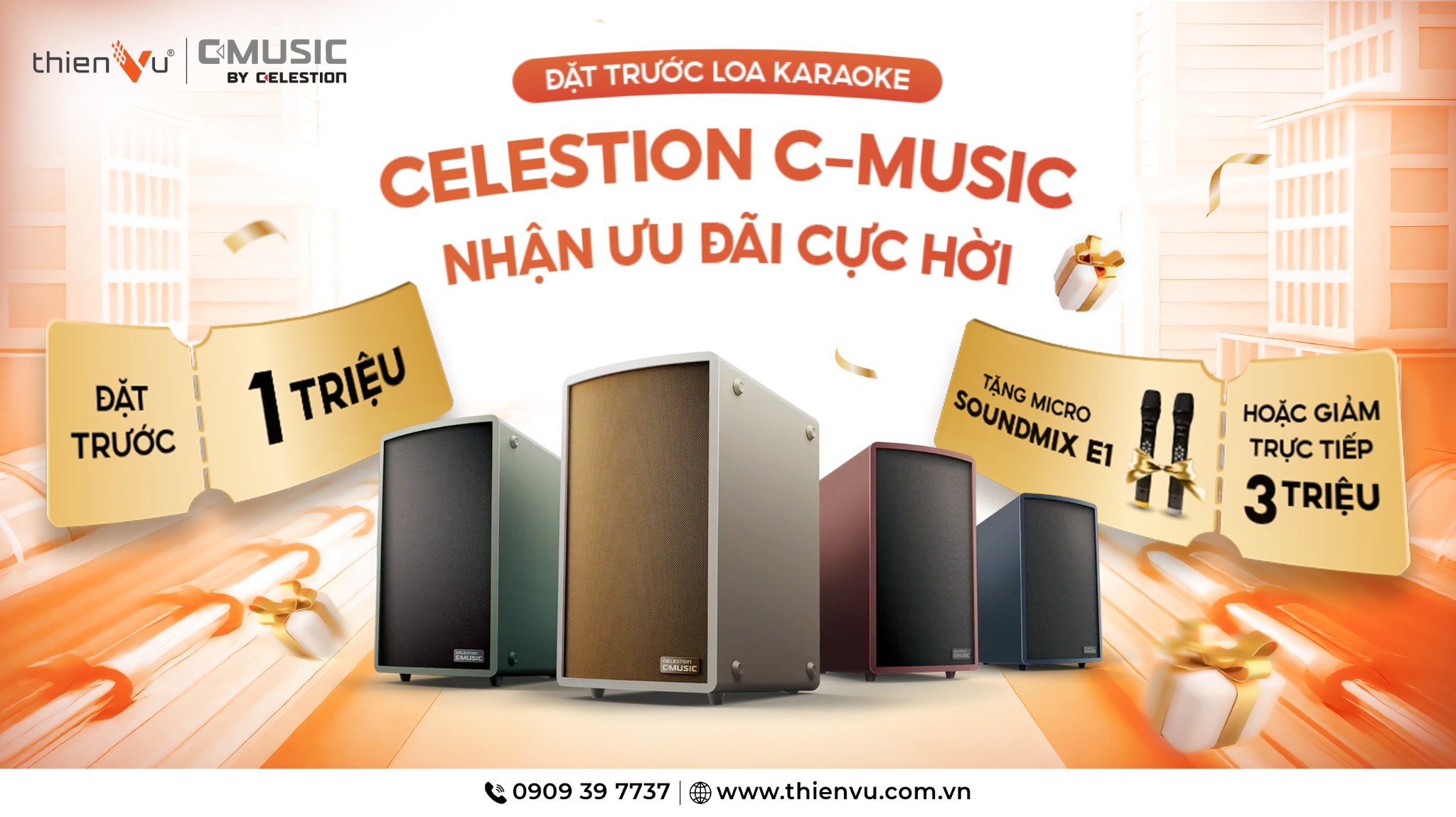 Pre-order Loa Di Động Celestion C-Music Hometainer Nhận Ưu Đãi 3 Triệu