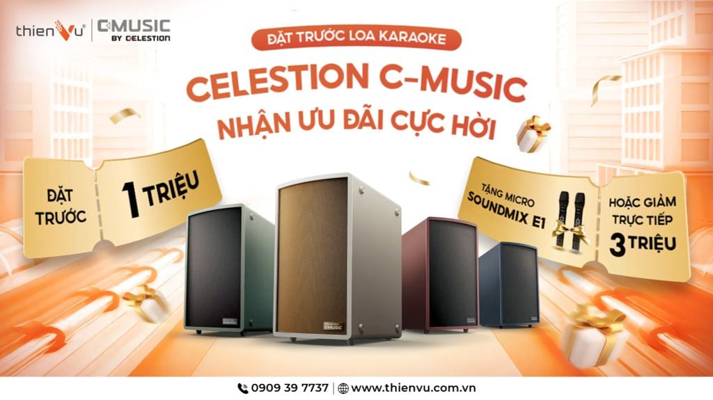 Pre-order Loa Di Động Celestion C-Music Hometainer Nhận Ưu Đãi 3 Triệu